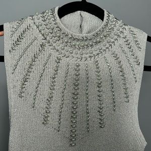 Cache vintage beaded top with